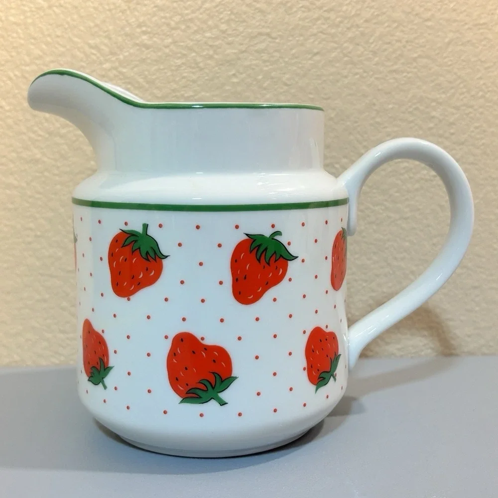 Rosenthal Netter Strawberry Pattern Drink Pitcher 6